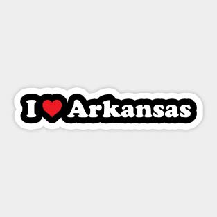 I ❤️ Arkansas Sticker